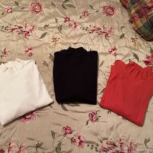 Fall Sale! Set of 3 Mock Turtlenecks